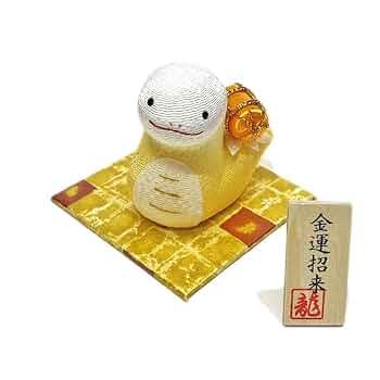 木目込み人形　干支　巳　白蛇　財運　米俵　富　幸福　開運招福　お正月 新年を祝う、吉祥の干支人形。干支「巳」の木目込み人形と